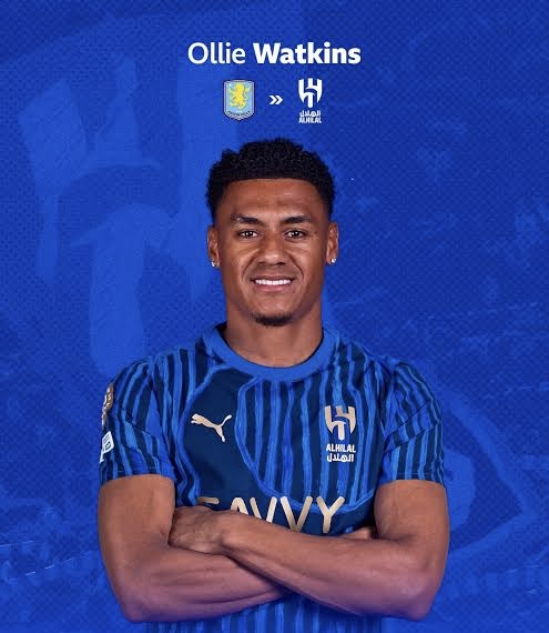 Ollie Watkins Completes £51m Transfer to Al-Hilal from Aston Villa