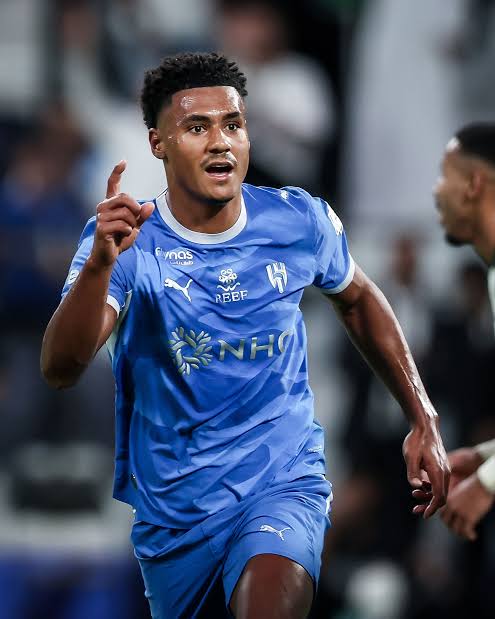 Ollie Watkins celebrates his first Al Hilal goal