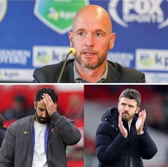 Erik Ten Hag, Ruben Amorim and Micheal Carrick